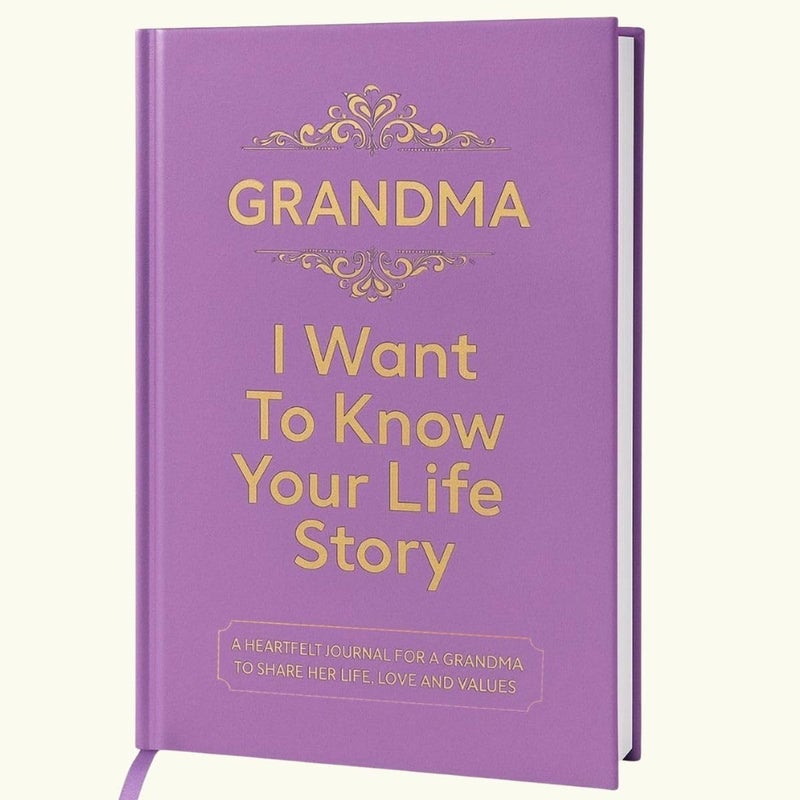 XKFCFC Grandma I Want to Know Your Life Story Journal (Hardcover):Sentimental Gifts for Women – Perfect for Birthday, Thanksgiving Day, Mothers Day & Christmas - Image 1